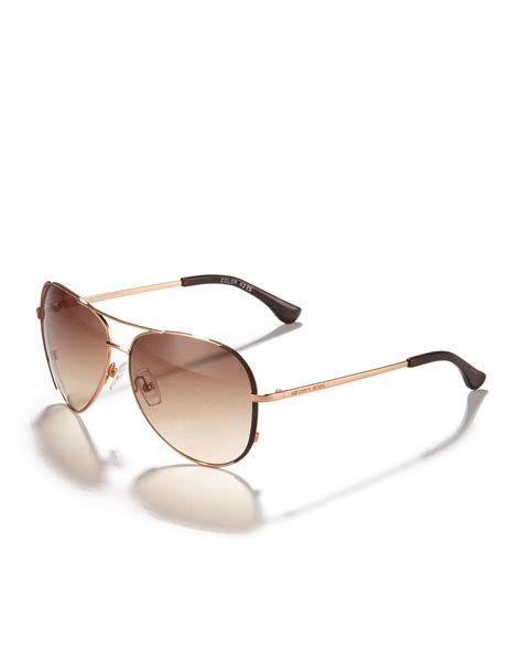 michael kors sicily aviator sunglasses rose gold|3.